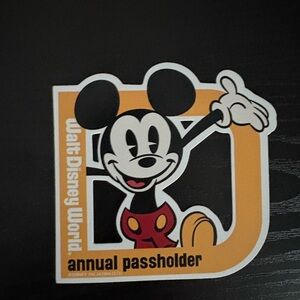 Walt Disney World Annual Passholder Magnet Mickey